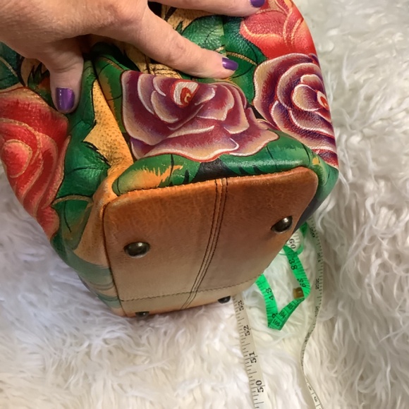 EUC Anna by Anuschka Tiger in Love roses should bag - Picture 13 of 16